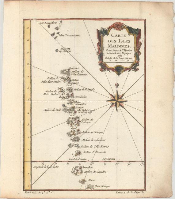 Carte des Isles Maldives, pour Servir a l'Histoire Generale des Voyages