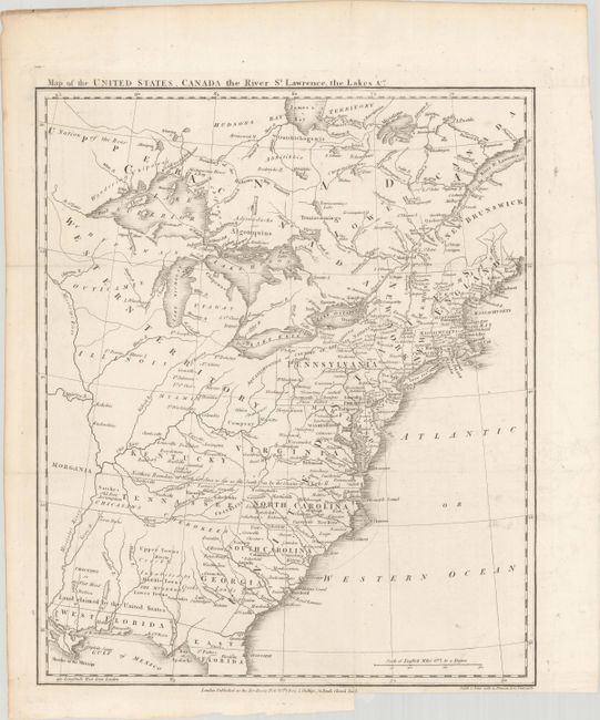 Map of the United States, Canada the River St. Lawrence, the Lakes &c.