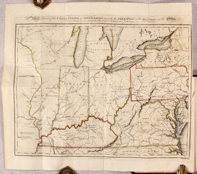 Map of Part of the United States of North America, with the Territory of the Illinois on the Ohio...[bound in] Notes on a Journey in America, from the Coast of Virginia to the Territory of Illinois
