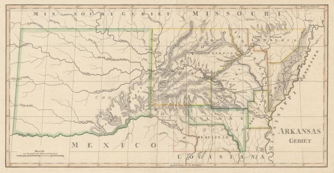 Geographisch-Statistische und Historische Charte von Arkansas