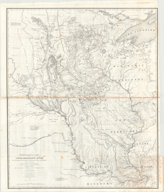 Hydrographical Basin of the Upper Mississippi River from Astronomical and Barometrical Observations Surveys and Information... [with] Report Intended to Illustrate a Map of the Hydrographical Basin