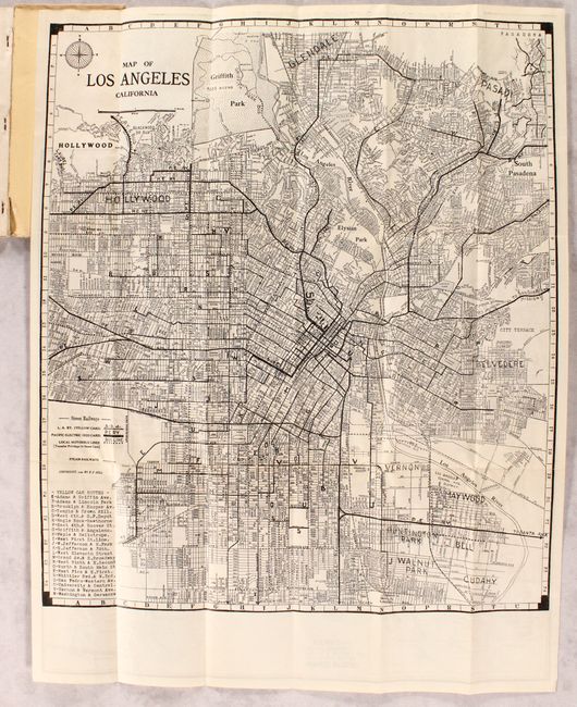 Map of Los Angeles California [in] Chadwick Standard Los Angeles Street Guide Hotel, Apartment, and General Directory