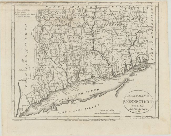 A New Map of Connecticut from the Best Authorities