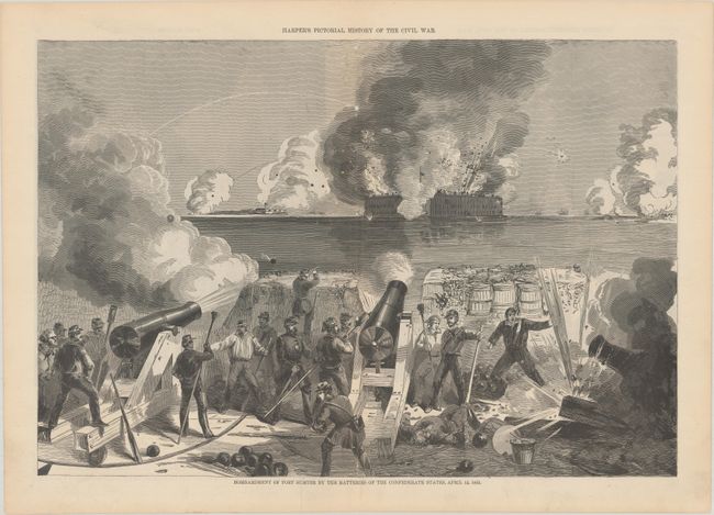 Bombardment of Fort Sumter by the Batteries of the Confederate States, April 13, 1861