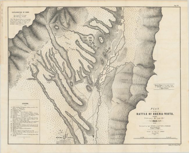 Plan of the Battle of Buena-Vista, Fought February 22nd and 23rd 1847 [and] Survey of the Mexican Lines of Defence at Cerro Gordo, and the Lines of Attack of the American Army Under Major General Scott