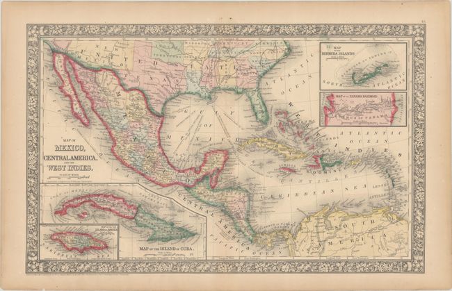 Map of Mexico, Central America, and the West Indies