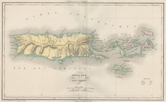 Carte Geographique, Statistique et Historique de Porto-Rico
