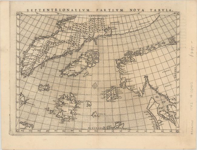 Septentrionalium Partium Nova Tabula