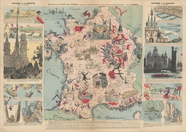 Nouvelle Carte de France, d'Apres les Dernieres Decouvertes des Savants et des Explorateurs