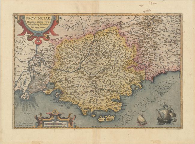 Provinciae, Regionis Galliae, Vera Exactissimaq Descriptio. Petro Ioanne Bompario Auctore