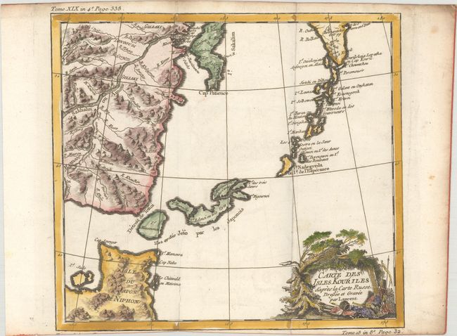 Carte des Isles Kouriles d'Apres la Carte Russe. Dressee et Gravee par Laurent