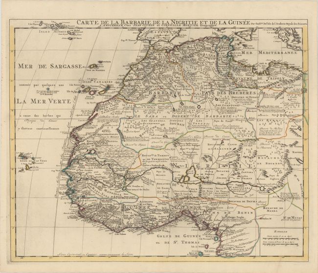 Carte de la Barbarie de la Nigritie et de la Guinee