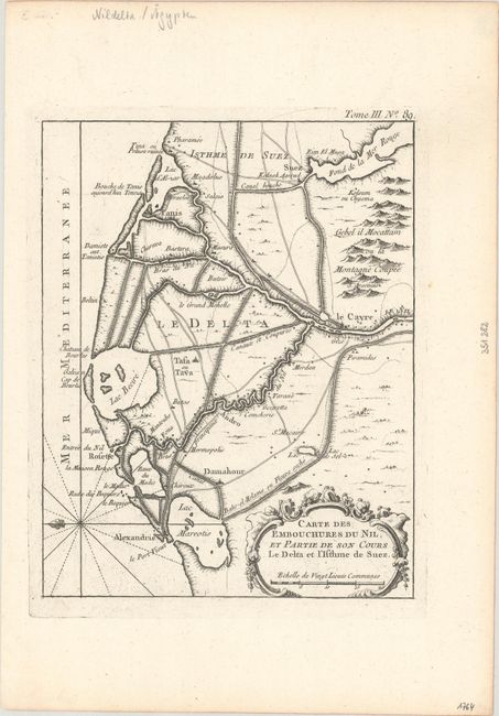 Carte des Embouchures du Nil, et Partie de son Cours le Delta et l'Isthme de Suez [and] Carte Exacte du Cours du Nil