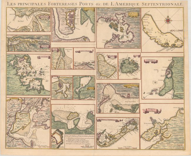 Les Principales Forteresses Ports &c. de l'Amerique Septentrionale