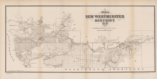 Map of New Westminster District B.C.