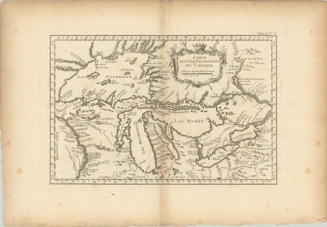 Carte des Cinq Grands Lacs du Canada