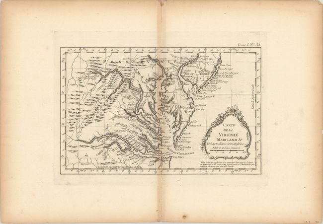 Carte de la Virginie Mari-Land &a Tiree des Meilleures Cartes Angloises