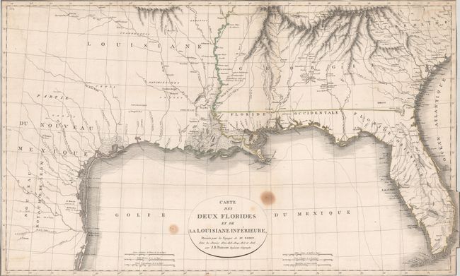 Carte des Deux Florides et de la Louisiane Inferieure, Dressee pour les Voyages de Mr. Robin, dans les Annees 1802, 1803, 1804, 1805 et 1806