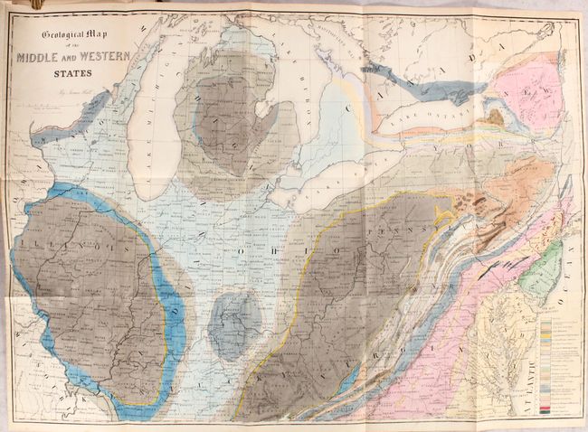 Geological Map of the Middle and Western States [bound in] Geology of New-York. Part IV. Comprising the Survey of the Fourth Geological District
