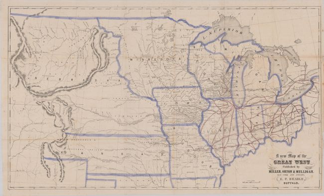 A New Map of the Great West [with] The States and Territories of the Great West