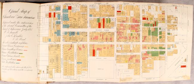 Official Map of Chinatown in San Francisco [bound in] San Francisco Municpal Reports for the Fiscal Year 1884-85, Ending June 30, 1885