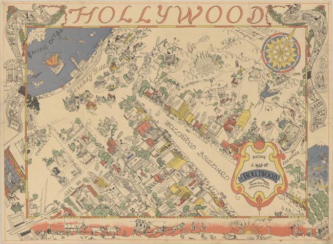Being a Map of Hollywood from the Best Surveys of the Time