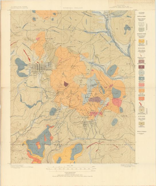 Economic Geology - Colorado Cripple Creek Special Map... [with] [Sixteenth Annual Report] Geology and Mining Industries of the Cripple Creek District, Colorado...