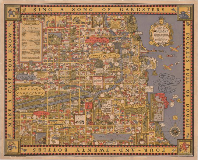 A Map of Chicago's Gangland from Authentic Sources Designed to Inculcate the Most Important Principles of Piety and Virtue in Young Persons and Graphically Portray the Evils and Sin of Large Cities