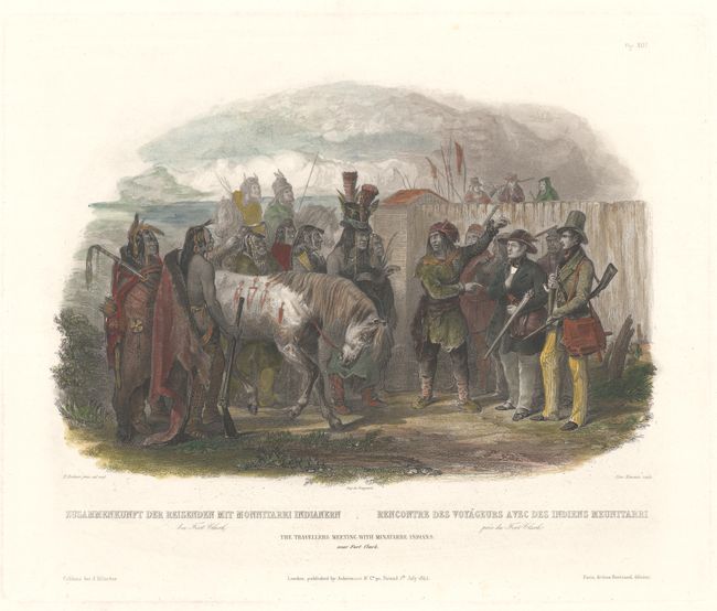 The Travellers Meeting with Minatarre Indians Near Fort Clark