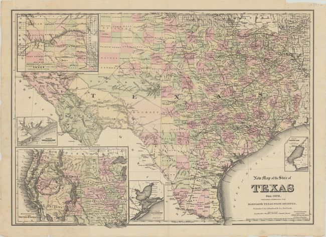 New Map of the State of Texas for 1878...