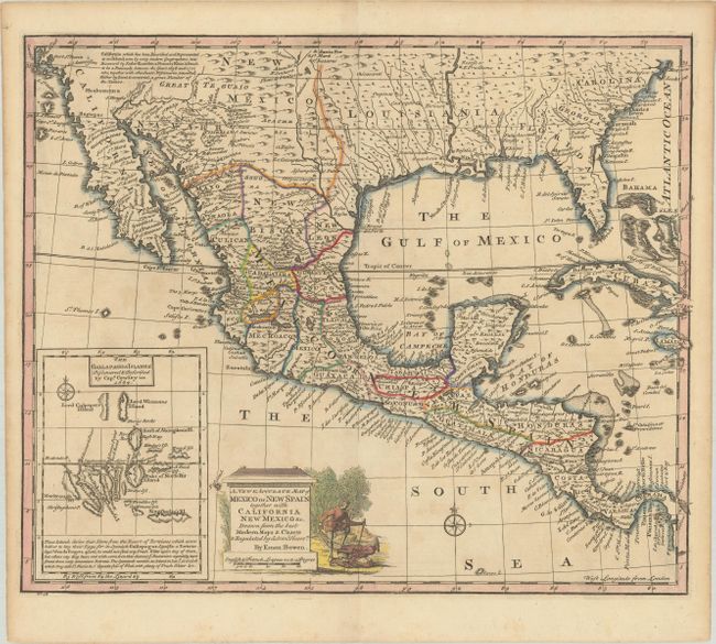 A New & Accurate Map of Mexico or New Spain Together with California New Mexico &c. Drawn from the Best Modern Maps & Charts & Regulated by Astronl. Observns.