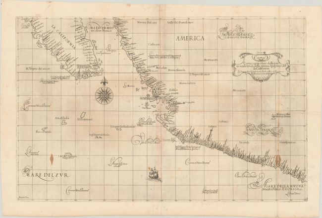 Carta Particolare della Parte Ocidentale della Nuova Spagnia, e della California