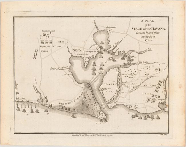 A Plan of the Siege of the Havana, Drawn by an Officer on the Spot 1762