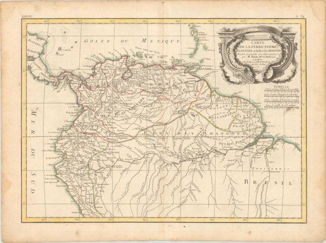 Carte de la Terre Ferme, de la Guyane et du Pays des Amazones...