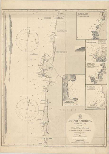 South America West Coast Sheet VII... [and] ... Sheet VIII... [and] ... Sheet IX... [and] ... Sheet X Bolivia... [and] ... Sheet X Coast of Chile