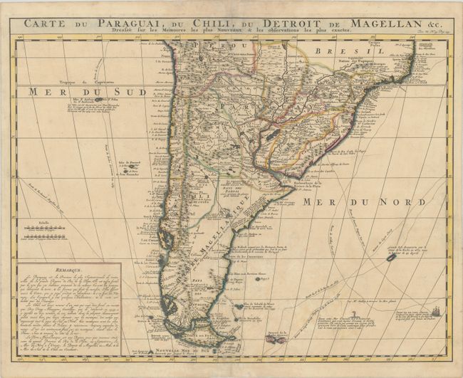 Carte du Paraguai, du Chili, du Detroit de Magellan &c. Dressee sur les Memoires les Plus Nouveaux & les Observations les Plus Exactes
