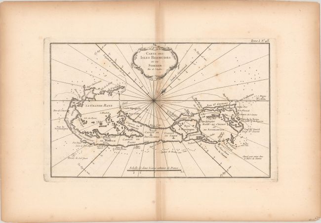 Carte des Isles Bermudes ou de Sommer Tire de l'Anglois