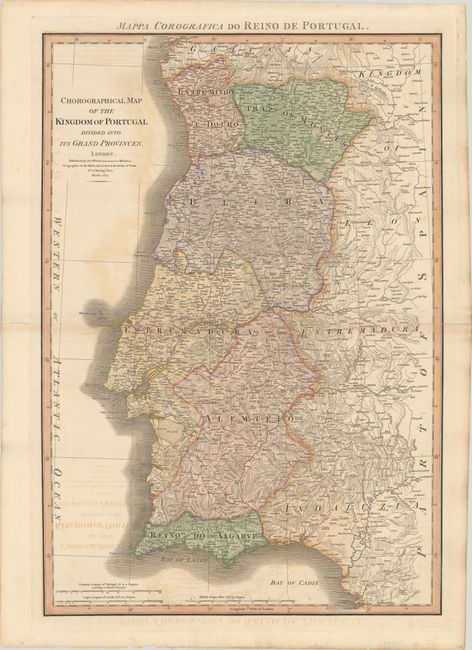 Chorographical Map of the Kingdom of Portugal Divided into Its Grand Provinces