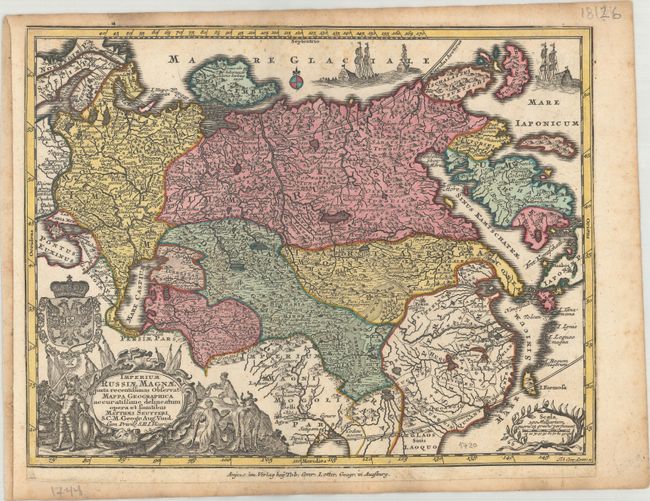 Imperium Russiae Magnae Juxta Recentissimas Observat Mappa Geographica Accuratissime Delineatum