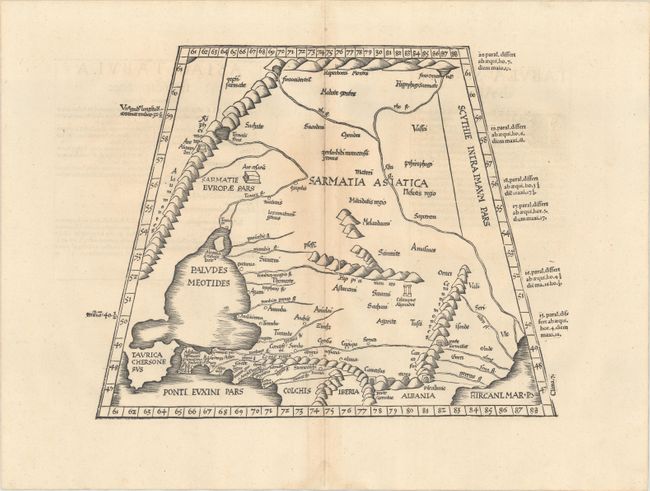 Asiae Tabula Secunda Continet Sarmatiam Asiaticam [Title on Verso]