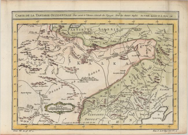 Carte de la Tartarie Occidentale pour Servir a l'Histoire Generale des Voyages Tiree des Auteurs Anglois [and] Carte de la Tartarie Orientale ... Tiree des Cartes Levees par les P.P. Jesuites