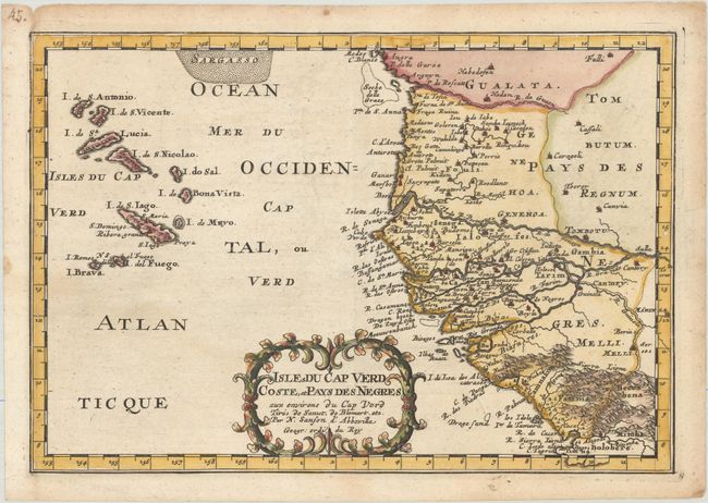 Isles du Cap Verd Coste, et Pays des Negres aux Environs du Cap Verd...