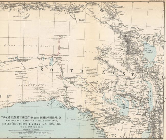 Thomas Elders' Expedition durch Inner-Australien von Beltana im Osten bis Perth im Westen...