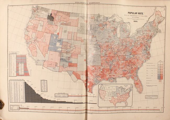 Citizen's Atlas of American Politics 1789-1888... [bound with] Statistical Atlas of the United States Based on the Results of the Ninth Census