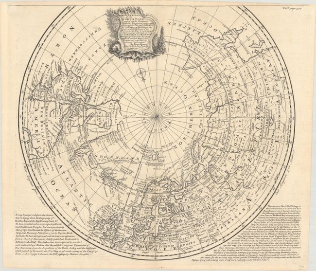 A Correct Draught of the North Pole and of All the Countries Hitherto Discovered, Intercepted Between the Pole and the Parallel of 50 Degrees...