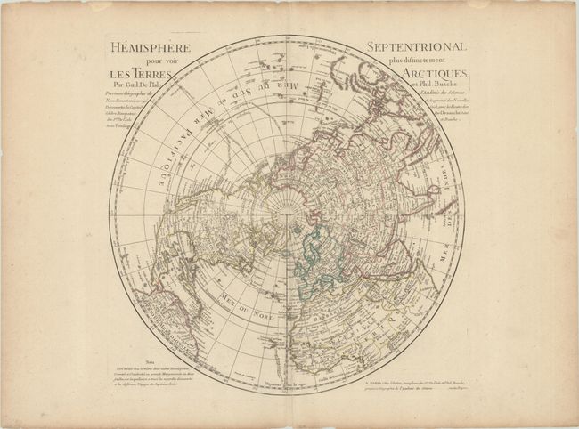 Hemisphere Septentrional pour voir Plus Distinctement les Terres Arctiques