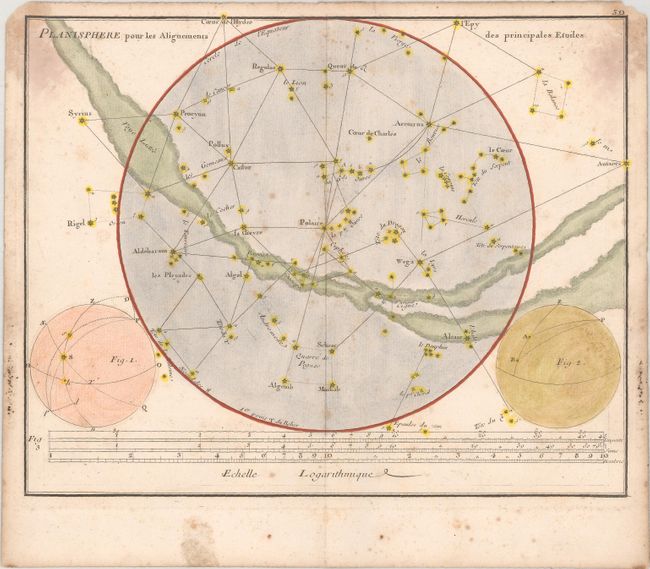 Planisphere pour les Alignements des Principales Etoiles