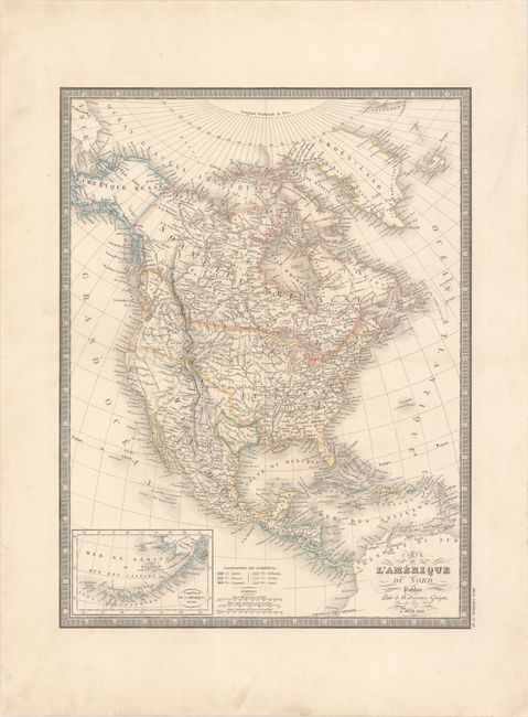 Carte de l'Amerique du Nord