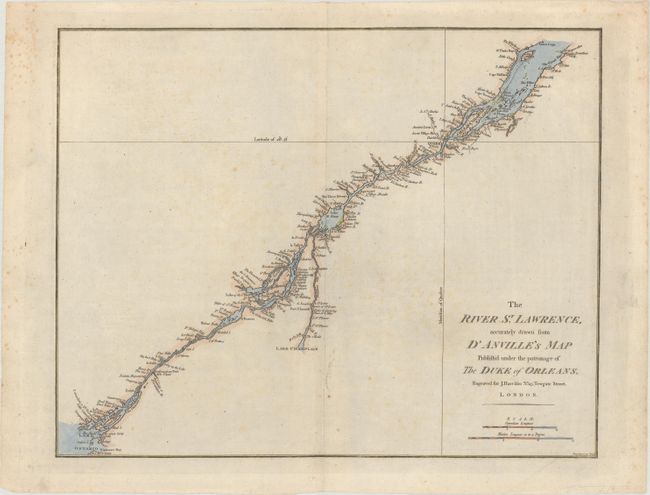 The River St. Lawrence, Accurately Drawn from D'Anville's Map Publish'd Under the Patronage of the Duke of Orleans