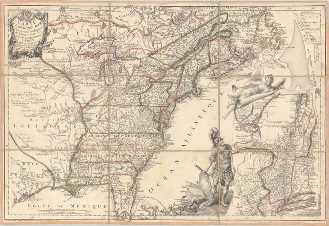 Carte de l'Amerique Septle. pour Servir a l'Intelligence de la Guerre Entre les Anglois et les Insurgents